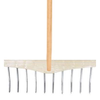ANCINHO AGRICOLA PLAST./FERRO C/CABO - 10 DENTES