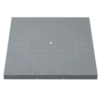 TAMPA PP CINZA SIMPLES - 20X20CM