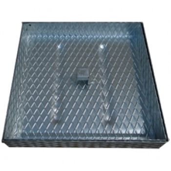 TAMPA SANEAM. GALV. REB. 25 XADREZ - 300X300X40MM