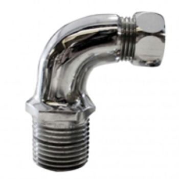 CURVA ESQUENT. M/M C/PORCA+ESP. - 1/2"X3/8"