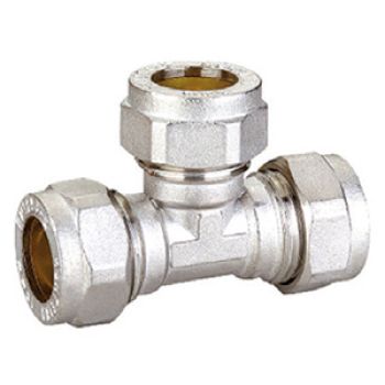 TE SIMPLES BICONICO CROM - 15MM