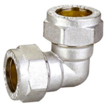 JOELHO SIMPLES BICONICO CROM - 15