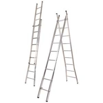 ESCADA EXTENS. ALUM. DUPLA DEG. REDONDO - 6M