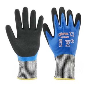 LUVA ANTI-CORTE HPPE/NYLON REV. DUPLO NITRILO-N.10