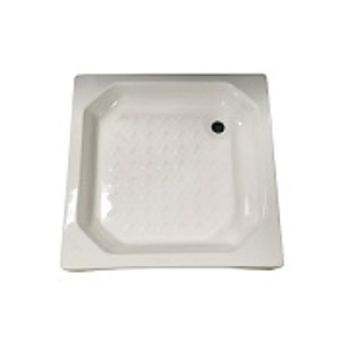 BASE CHUV. FIBRA QUAD. C/PAINEL BRANCO - 70X70X7CM