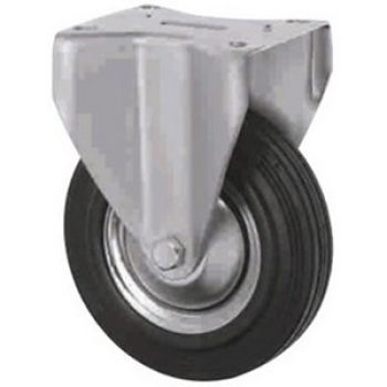 RODIZIO 125MM FIXO BORR. PRETA - 105X85 - 154MM