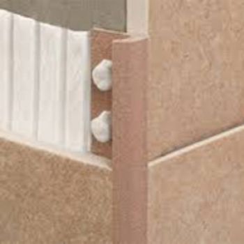 PERFIL CANTO AZULEJO PVC 9MM ROSA - 2.60M