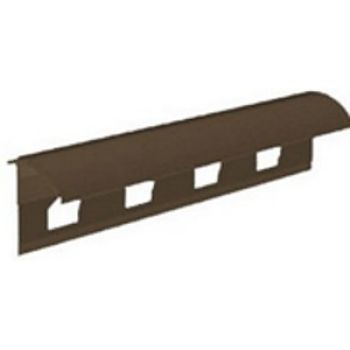 PERFIL CANTO AZULEJO PVC 12MM CASTANHO - 2.60M
