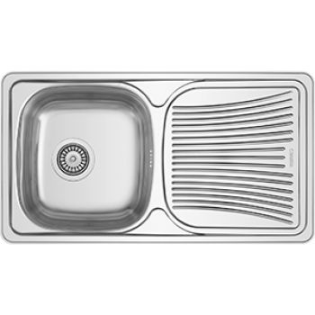 BANCA EMBUTIR 1 PIA INOX -  800x500MM