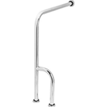 BARRA APOIO CHAO/PAREDE INOX 304 - 840/32MM ESQ. 