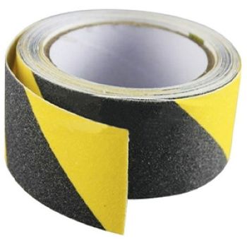 FITA ANTI-DERRAPANTE PRETA/AMARELA - 0.5X10M