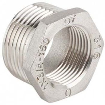 CASQ. PORCA RED. INOX 316 - 1"1/2x1"