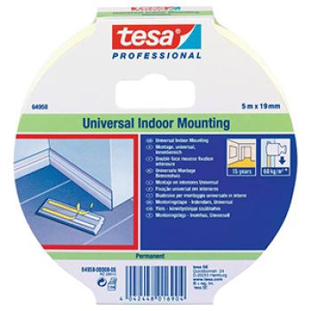 FITA BI-ADESIVA PAREDE INT. - 19MMX25M