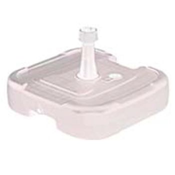BASE GUARDA SOL RESINA BRANCO - 45X45X25CM