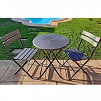 CONJUNTO MESA 60CM + 2 CADEIRAS