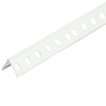 PERFIL CANTONEIRA PVC PERFURADA - 20X10MM - 3M
