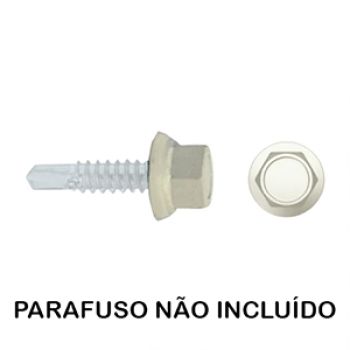 CAPUCHON NYLON 10MM - BRANCO - 100UN