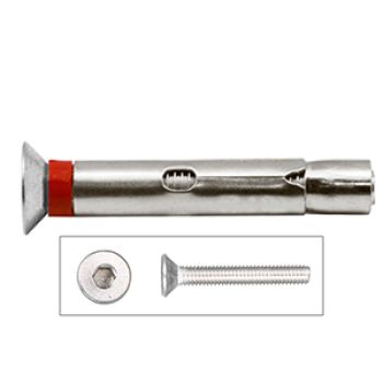 BUCHA MET. C/PARAF. DIN7991 ACO/ZIN-M06X60MM-200UN