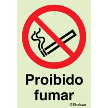 SINAL PVC FOTOLUM. - N. P1675 TIPO 1 - 15X20CM