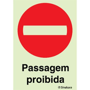 SINAL PVC OPACO - N. P1731 TIPO 1 - 20X30CM