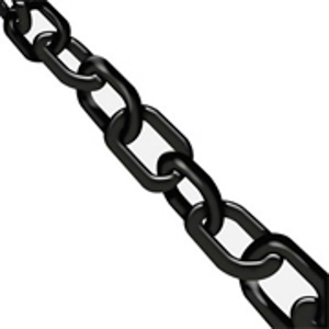 CORRENTE PLASTICA 10MM - PRETA - M