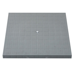 TAMPA PP CINZA SIMPLES - 38X38CM