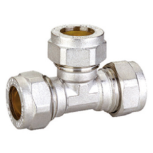 TE SIMPLES BICONICO CROM - 15MM