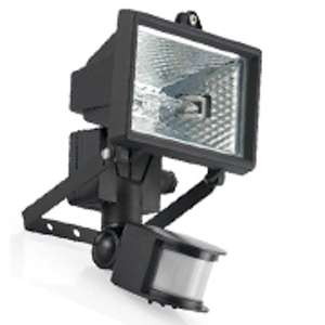 PROJECTOR HALOG. PRETO C/SENSOR ASLO - 500W
