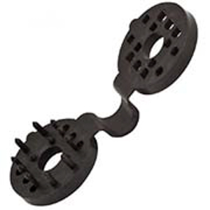 FIXADOR REDE PVC REDONDO PRETO - 10UN