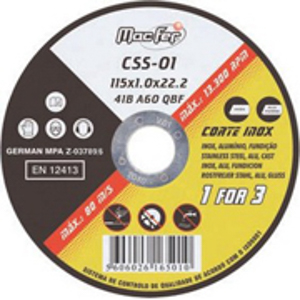 DISCO CORTE INOX - 230X2X22.2MM