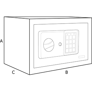COFRE ELECTRONICO GL300 - 38X30X30CM