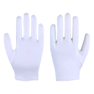 LUVA MALHA INTERLOCK - BRANCA - 8/L