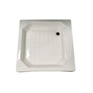 BASE CHUV. FIBRA QUAD. C/PAINEL BRANCO - 70X70X7CM