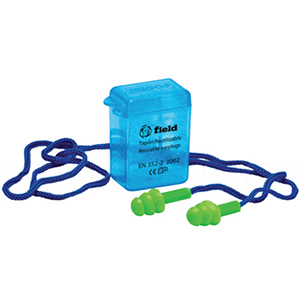 TAMPAO AURICULAR REUTILIZAVEL C/FIO BORRACHA TERMOPLASTICA - PAR