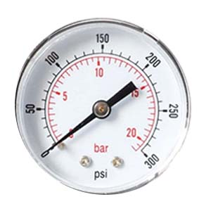 MANOMETRO 1/4" M - 20BAR