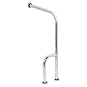 BARRA APOIO CHAO/PAREDE INOX 304 - 840/32MM DIR