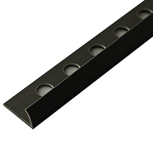 PERFIL CANTO AZULEJO PVC 12MM PRETO - 2.60M