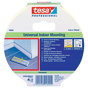 FITA BI-ADESIVA PAREDE INT. - 19MMX25M