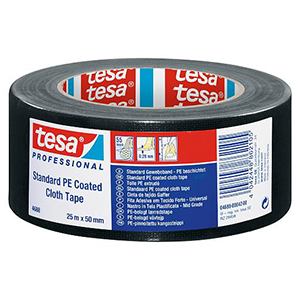 FITA ADES. AMER. TECIDO PRETO - 50MMX25M