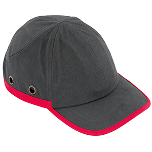 BONE ANTI-CHOQUE CINZA/VERMELHO