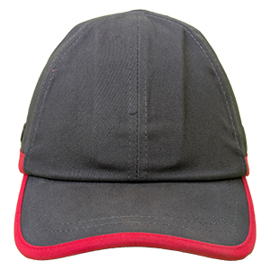 BONE ANTI-CHOQUE CINZA/VERMELHO