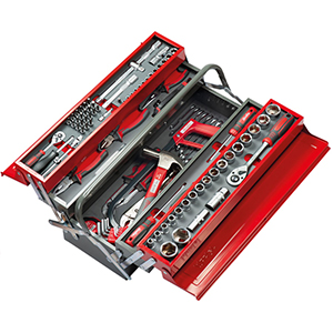 CAIXA FERRAMENTA METALICA COMPLETA - 113PC