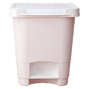 BALDE WC C/PEDAL PLAST. BRANCO - 20L