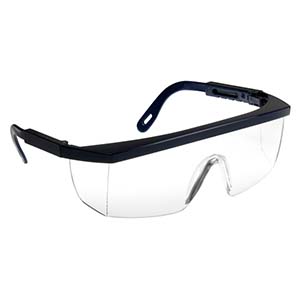 OCULOS PROTECCAO TRANSPARENTES AJUSTAVEIS - PRETO