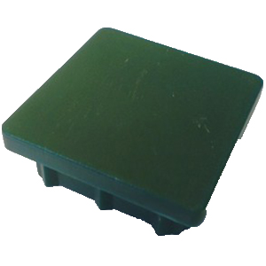 TAMPA PVC QUAD. POSTE VERDE 60X60MM