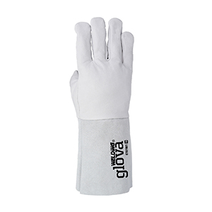 LUVA SOLDADOR MISTA CABRA CINZENTO 35CM - N.10
