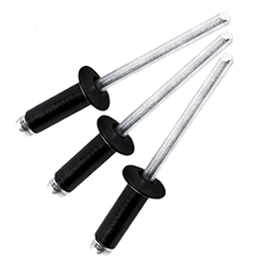 REBITE CEGO ALUMINIO LAC.PRETO - 4X10MM - 200UN