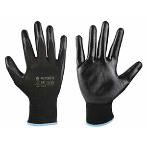 LUVA POLIEST. REVEST. LATEX POROSO (EN21420+EN388)