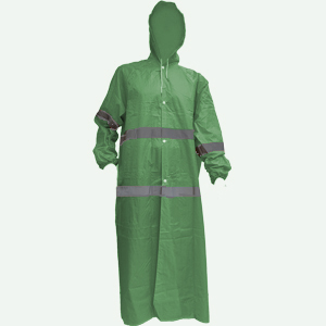 CAPA CHUVA PVC/POLIESTER C/REFLETORA - VERDE - XL
